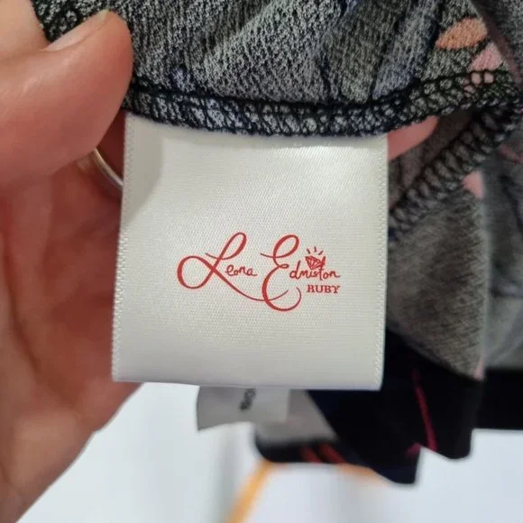 Leona Edmiston Multicolour Floral Long Sleeve Smock Dress Size 16 - Picture 9 of 10